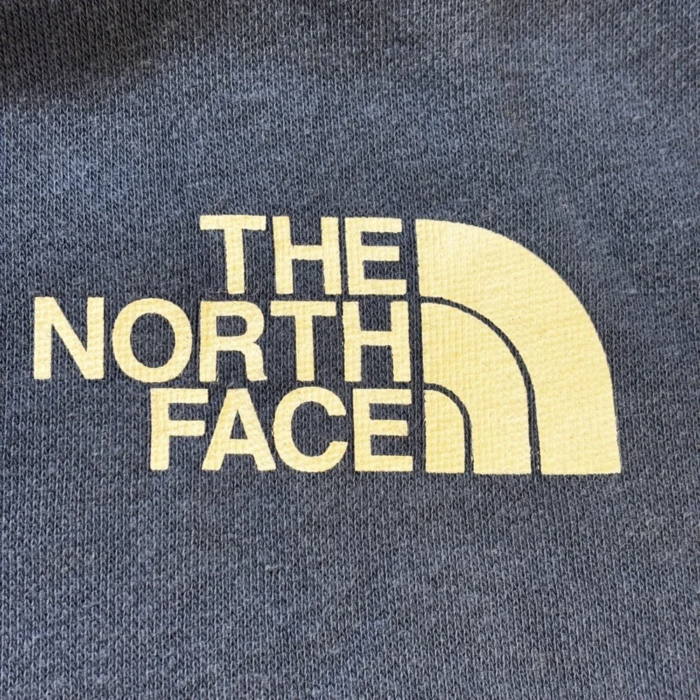 The North Face Hoodie Mens XL Blue‎ Sweatshirt Pullover Never Stop Exploring